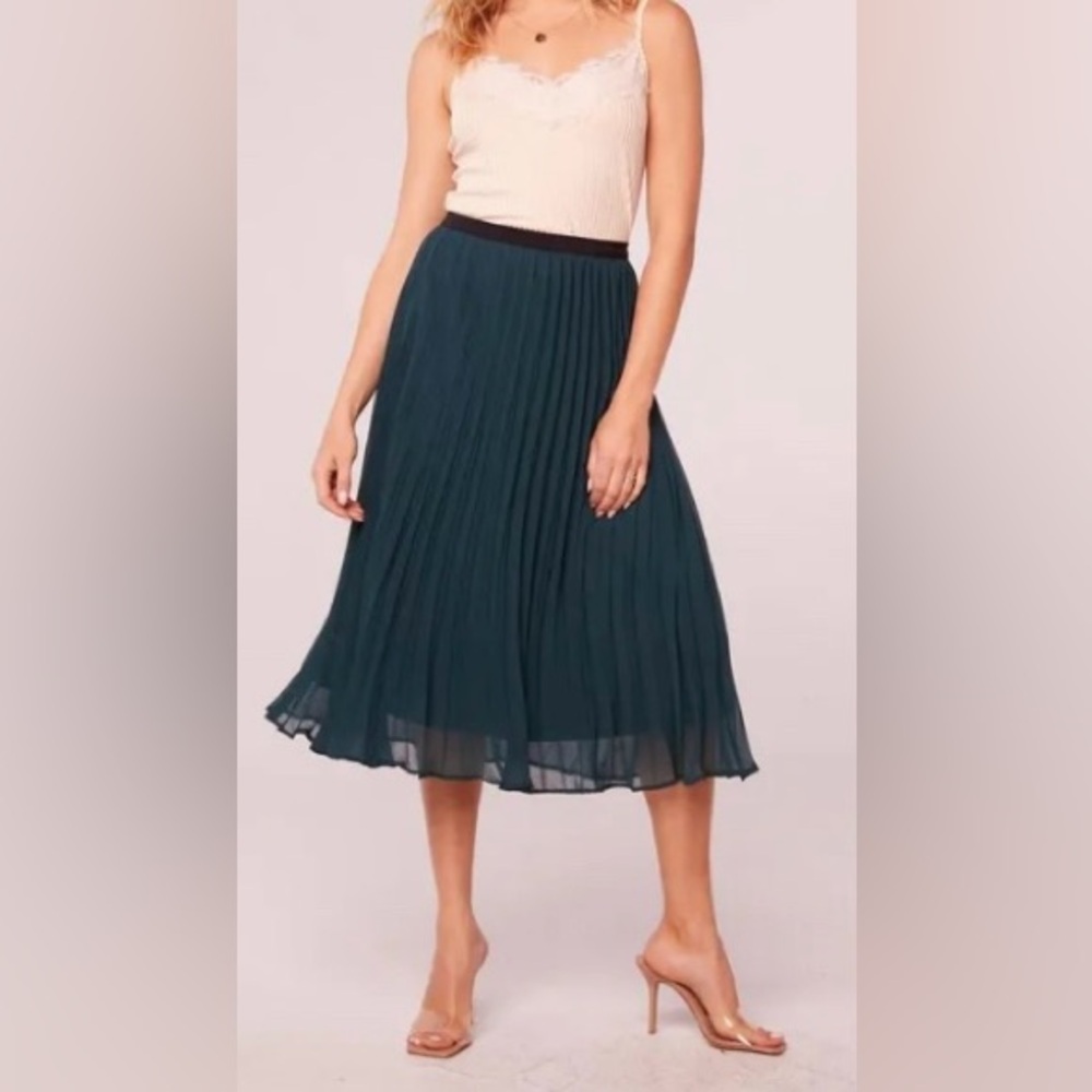 Band of the Free Rigby Pine Pleated Midi Skirt  Size XS NWT